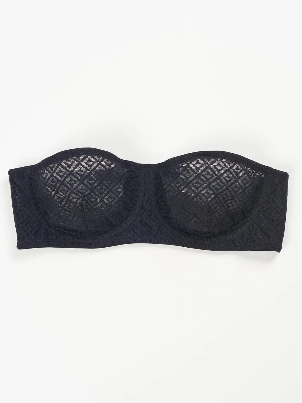 ELSE Betty Black Lace Underwire Strapless Bra - 32D NWT